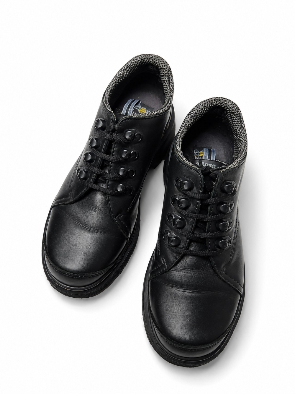 Dr. Martens Size Women's 7 / Men 5 Black Leather Lace-Up Oxfords